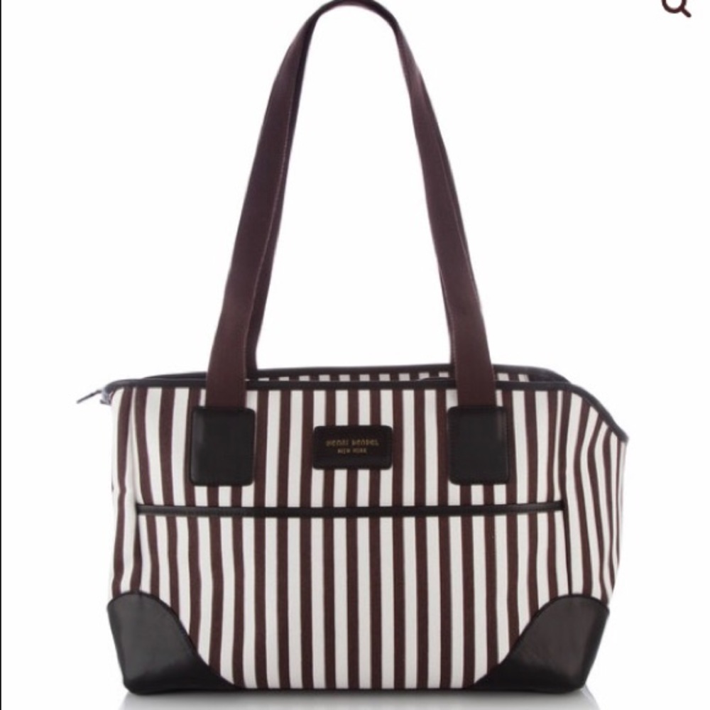 Henri Bendel Stripe Canvas Dog Carrier